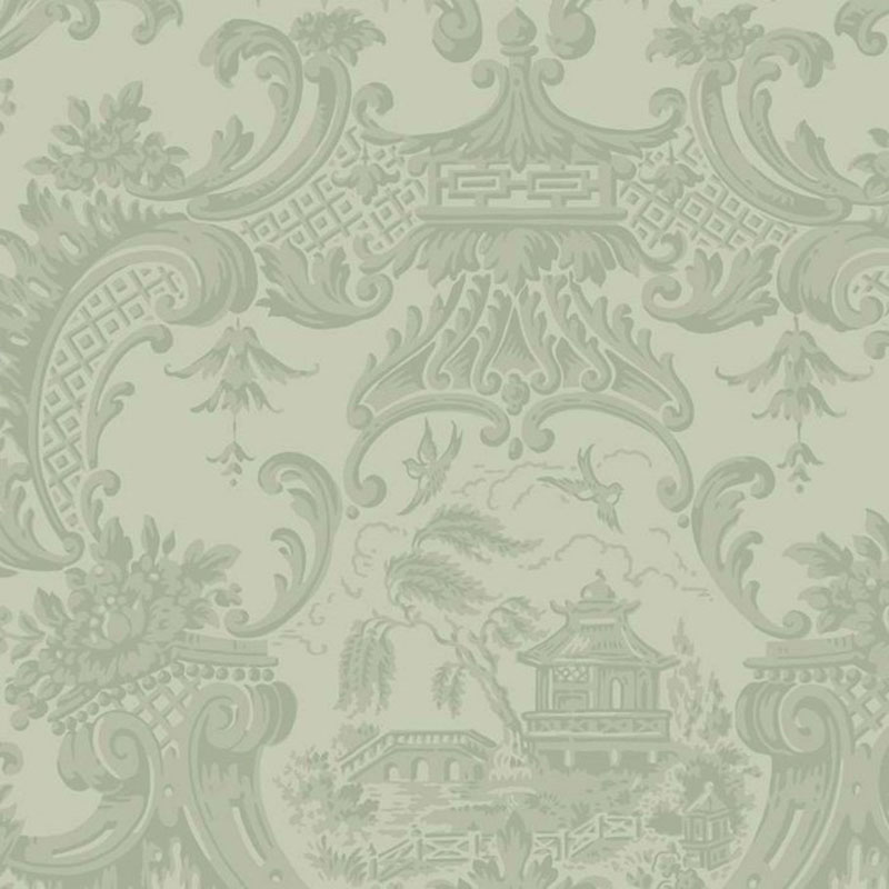 Cole and Son Chippendale China Olive Wallpaper 100/3013.cs.0