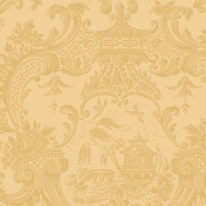 Cole and Son Chippendale China Yellow Wallpaper 100/3014.cs.0