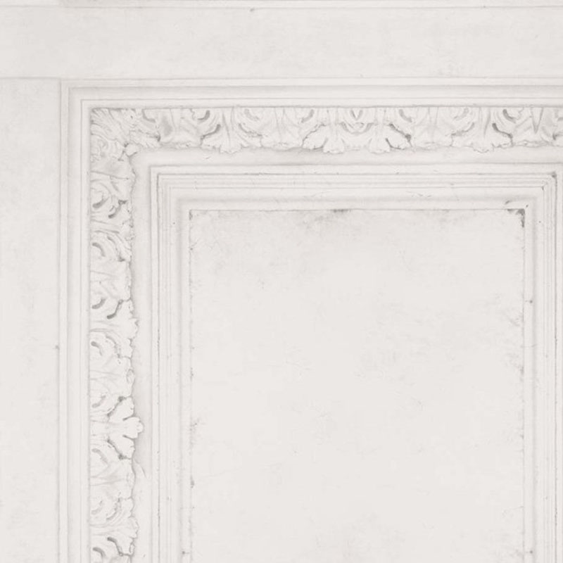 Cole and Son Clock Court White Wallpaper 98/3013.cs.0