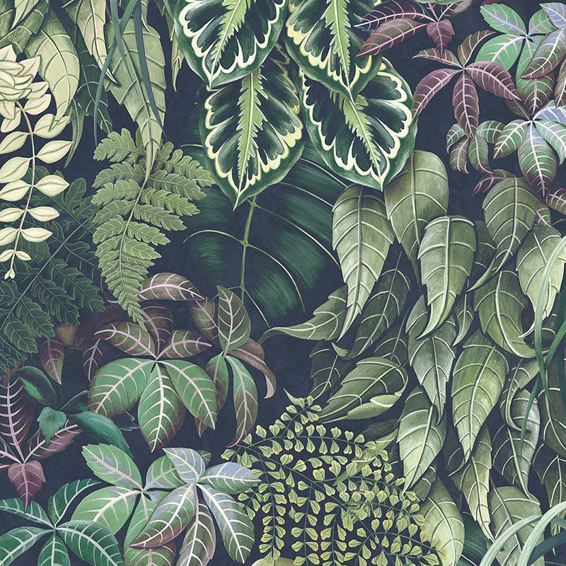 W7330-02 Green Wall - 02 - Osborne & Little Wallpaper