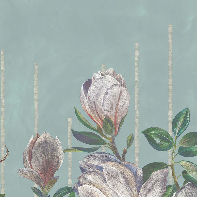 W7338-02 Magnolia Frieze - 02 - Osborne & Little Wallpaper
