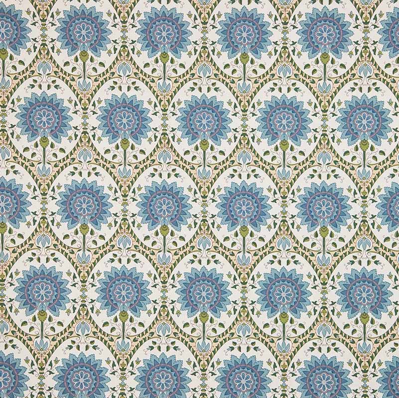 Pierre Frey Tajmahal Bleu Vert Fabric 40 Off Samples