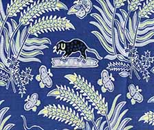 China Seas Malay Batik Old Navy Fabric 2320-100