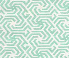 China Seas Maze Reverse One Color Turquoise Fabric 2525R-01