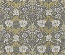 Morris and Co Honeysuckle & Tulip Charcoal/Gold Wallpaper DM3W214701