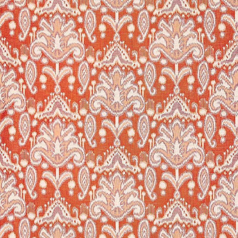 Grey Watkins Kandira Ikat Papaya Fabric GW 000227210