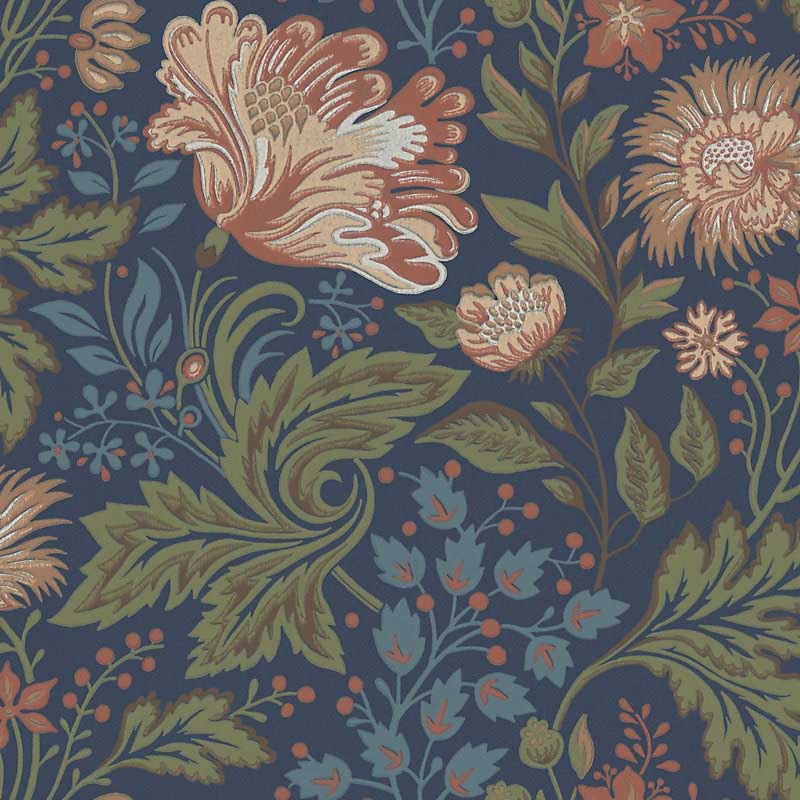 Sandberg Ava Blue/Green/Red Wallpaper WSB00860400