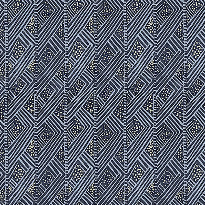 Christopher Farr Belge Grass Cloth Cobalt Wallpaper 40% Off | Samples