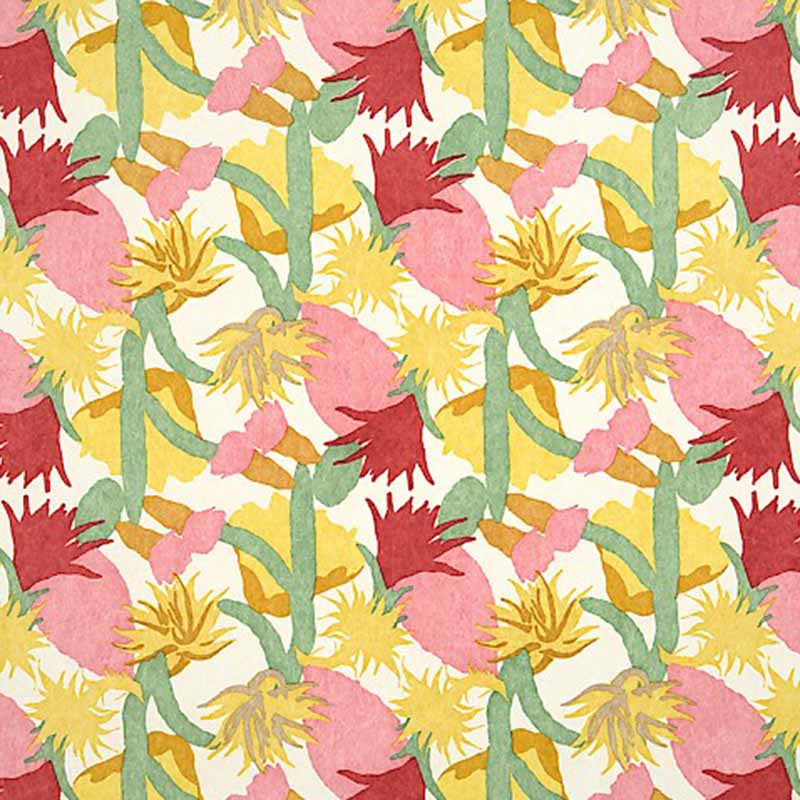 Christopher Farr Cactus Flower Fuchsia Wallpaper 40% Off | Samples