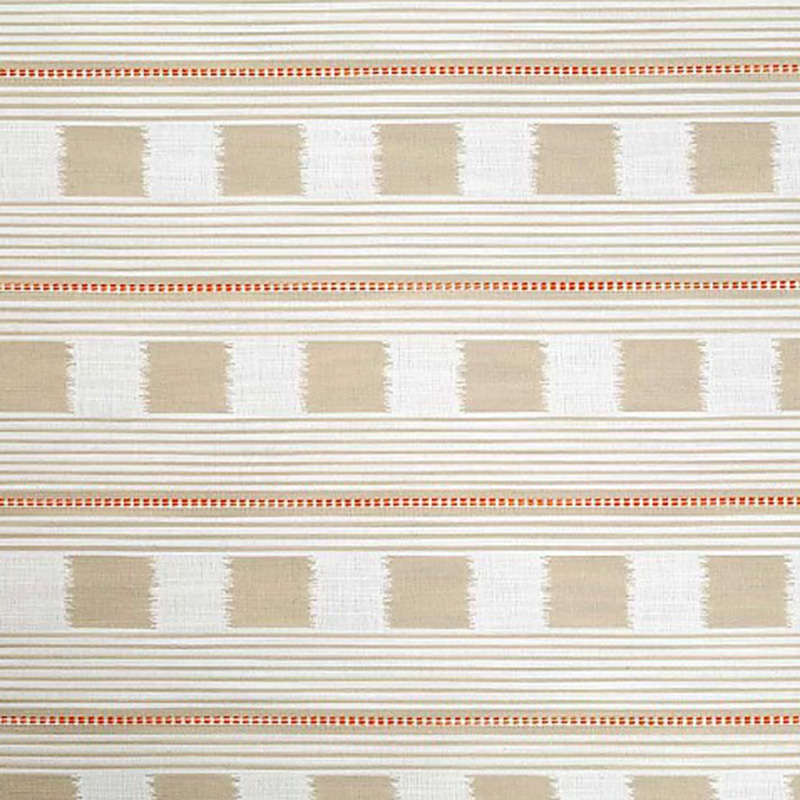 Christopher Farr Mare Latte Beige Taupe White Stripe Upholstery offers Fabric WHS1025