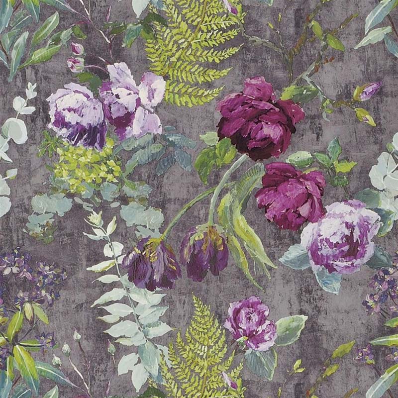 Designers Guild Tulipani Amethyst Wallpaper 40% Off