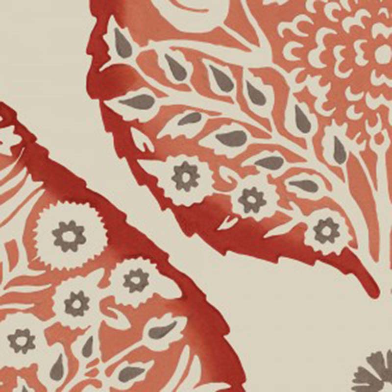 Galbraith and Paul Lotus Crimson Wallpaper 40% Off | Samples