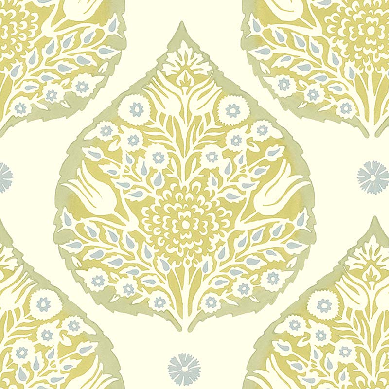 Galbraith and Paul Lotus Fennel Wallpaper 40% Off | Samples