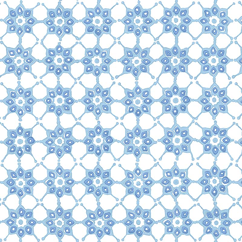 Galbraith and Paul Tile Dutch Blue Wallpaper 40% Off | Samples