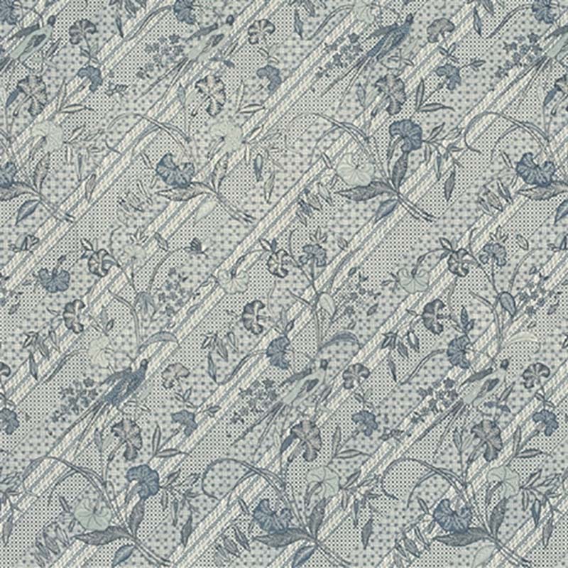 Jasper Java Stripe Indigo Fabric 40% Off | Samples