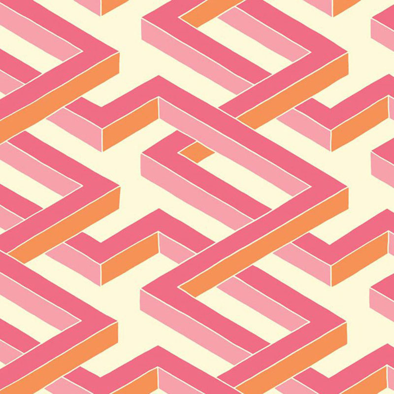 Cole and Son Luxor Pink Wallpaper 40 Off Samples