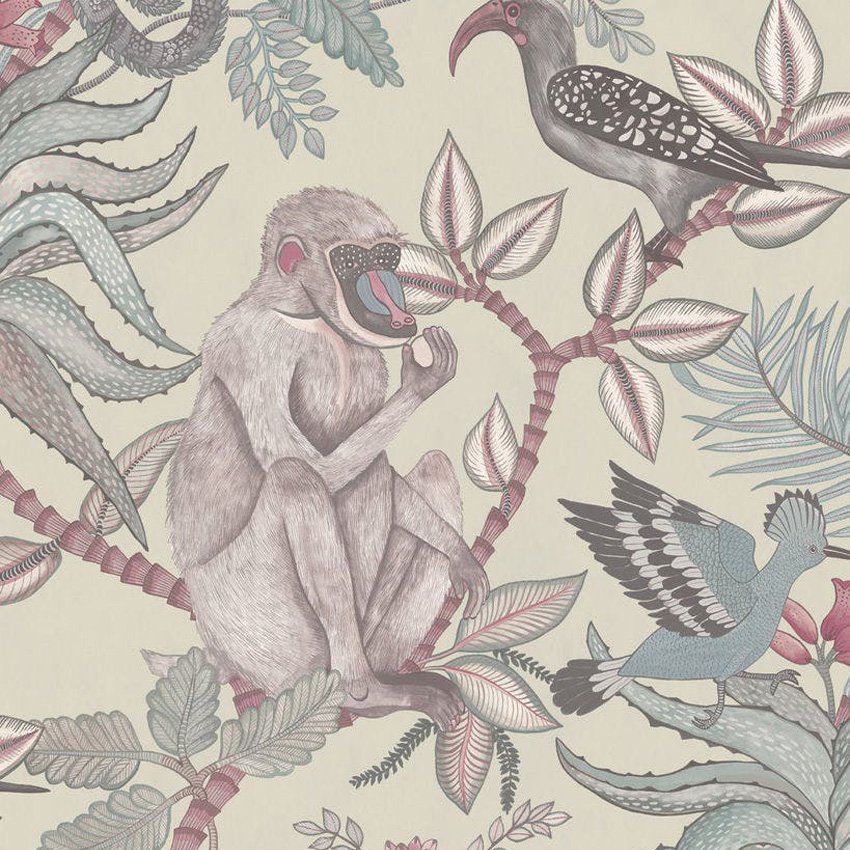 Cole and Son Savuti Stone Neutral Wallpaper 40 Off Samples
