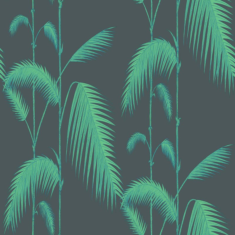 COLE AND SON PALM LEAVES Viridian Wallpaper