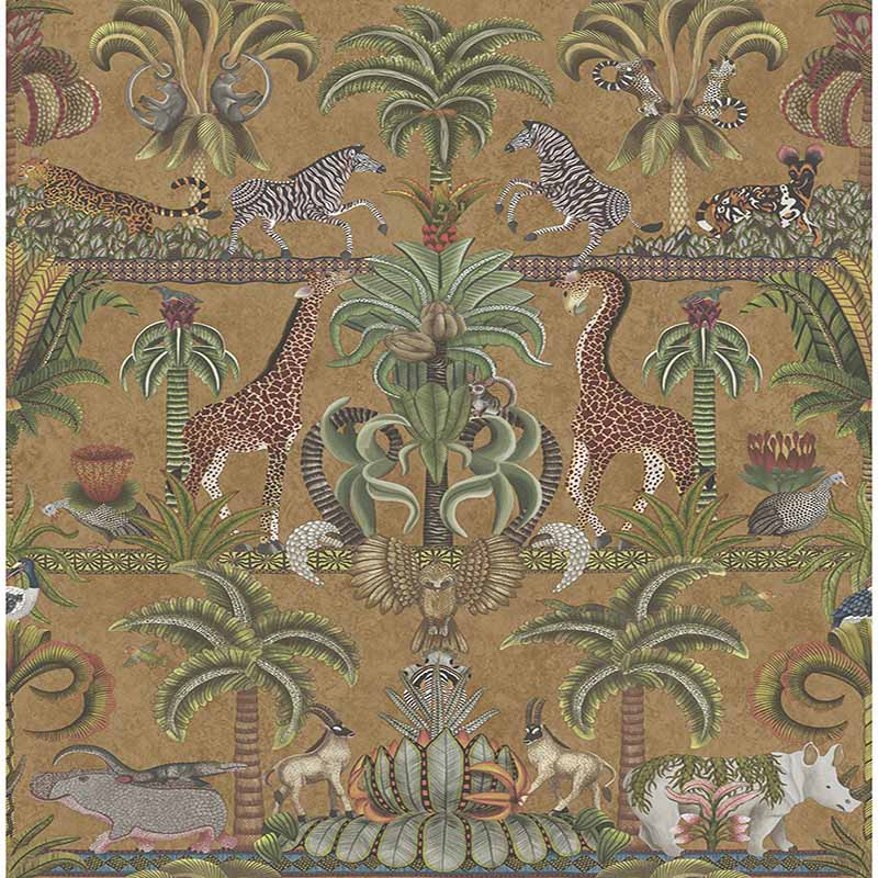 Cole And Son Afrika Kingdom Olgrn Spgrn Mt Bronz Wallpaper 40% Off 