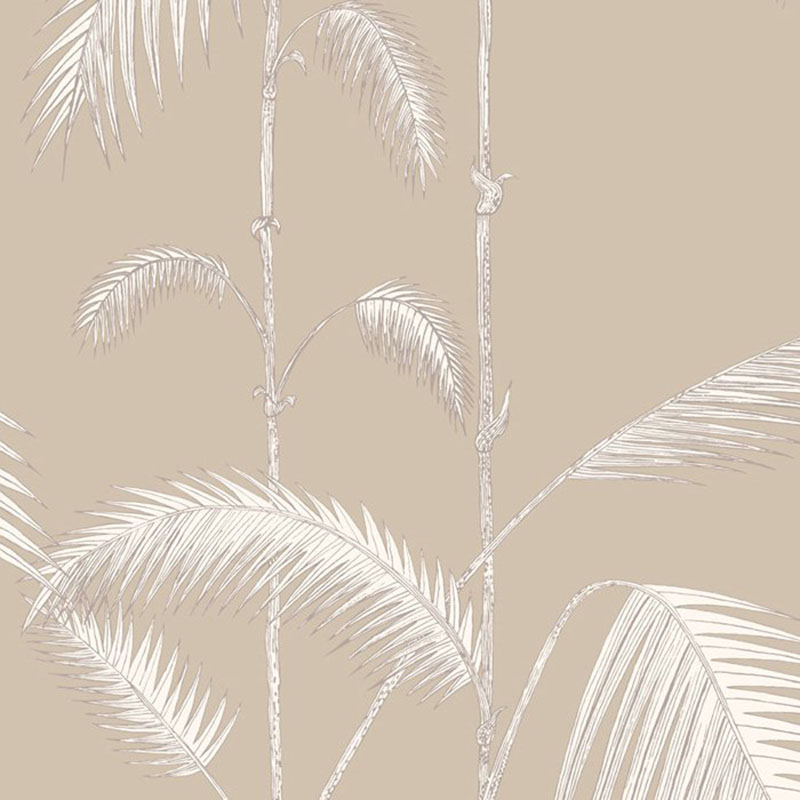 Cole and Son Palm Leaves Taupe W Wallpaper 40% Off | Samples