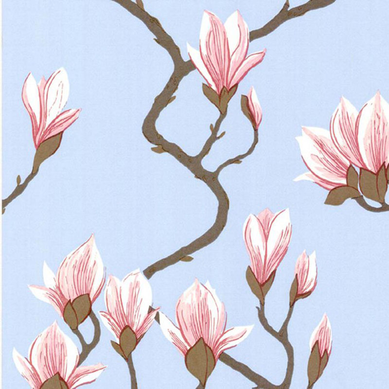 Cole and Son Magnolia Pale Blue Wallpaper 40 Off Samples
