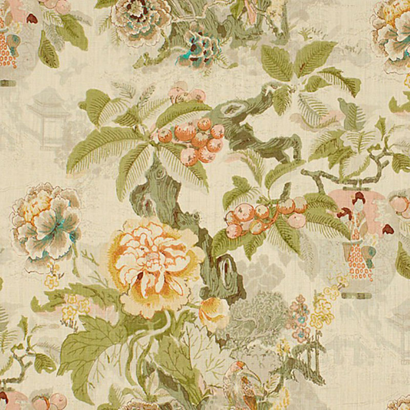 Lee Jofa Chinese Lantern Greens Fabric 40 Off Samples