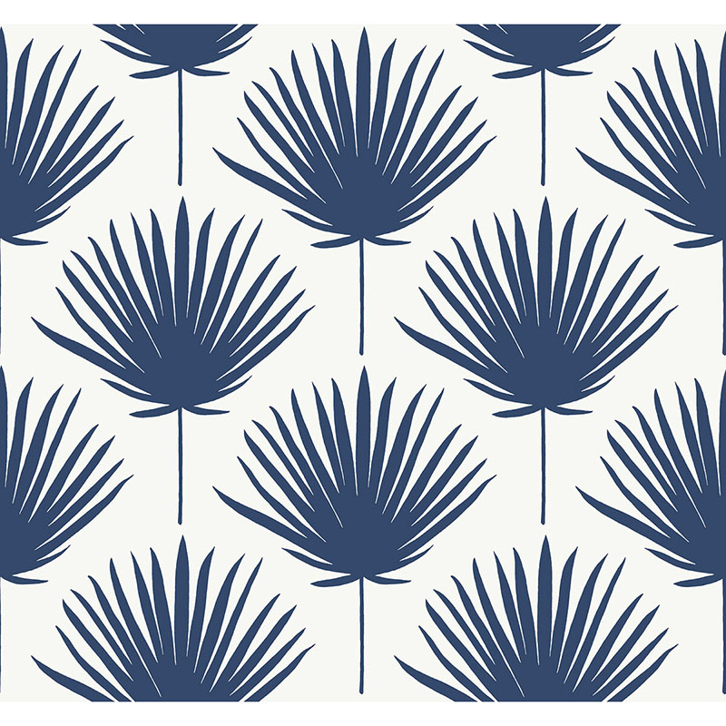 Pineapple Frond Wallpaper - Azure - Soane Britain