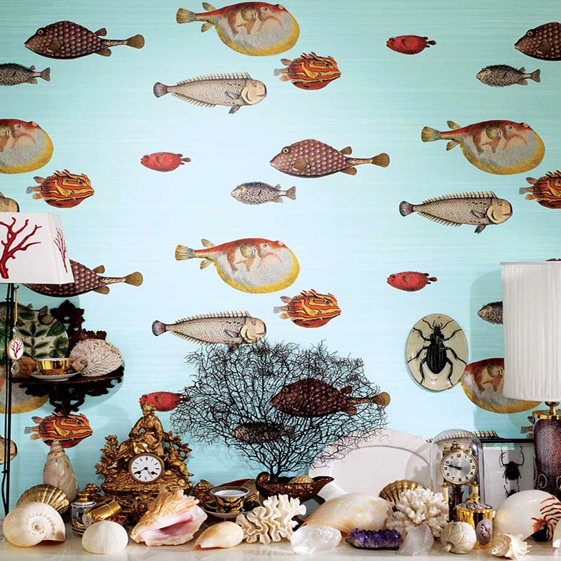 Buy Cole and Son Acquario  Free Next Day Delivery  Designer Wallpapers 