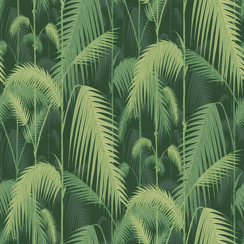 Cole and Son Palm Jungle Leaf Green Wallpaper (Samples)