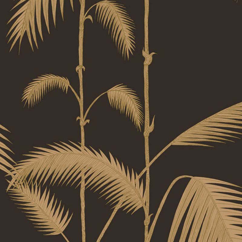 Cole and Son Palm Leaves Black T Wallpaper (Samples)