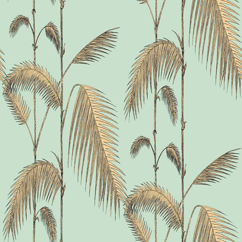 Cole and Son Palm Leaves Mint Yellow Wallpaper (Samples)