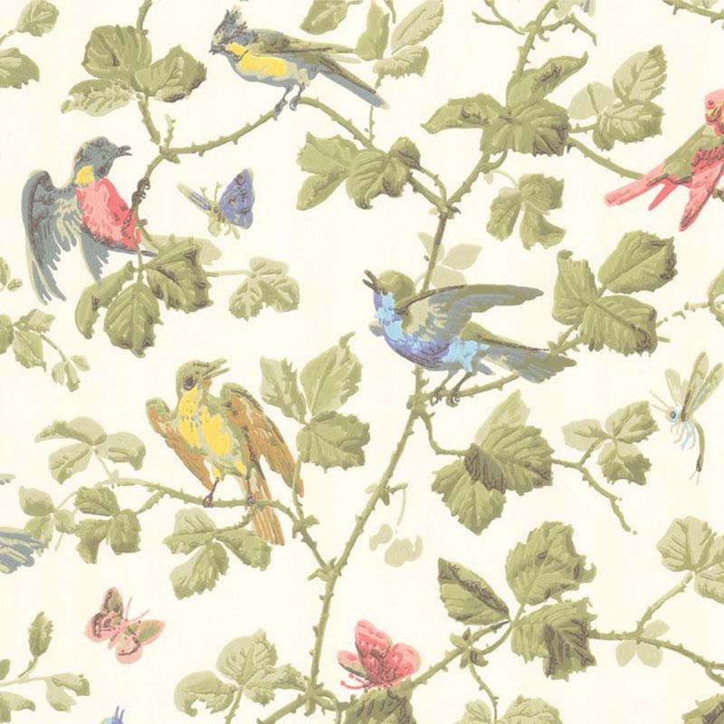 Cole and Son Winter Birds MultiColoured Wallpaper (Samples)