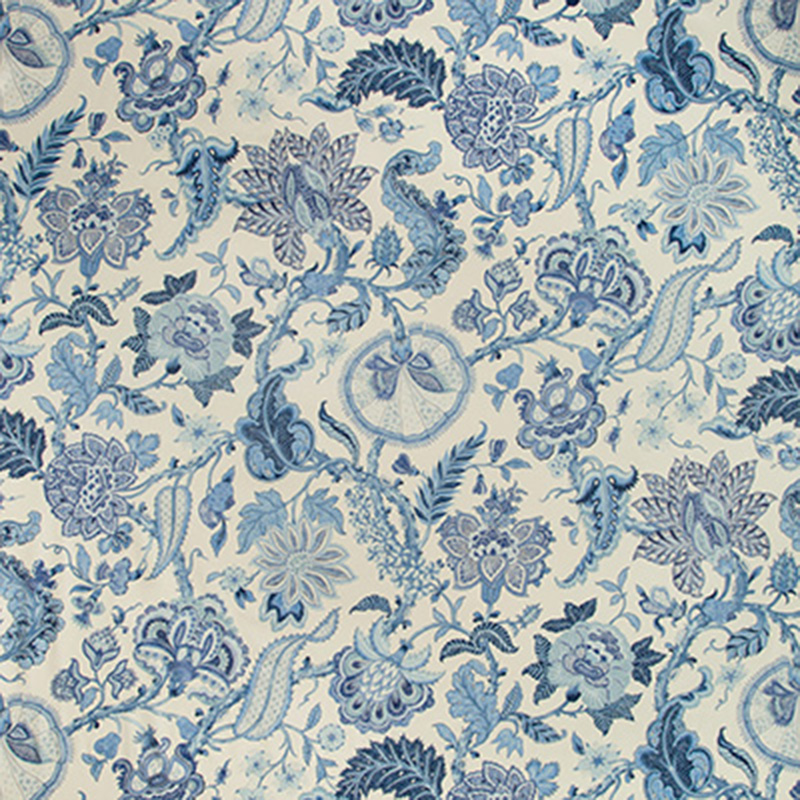 Brunschwig and Fils Saranda Print Blue Fabric 40% Off | Samples