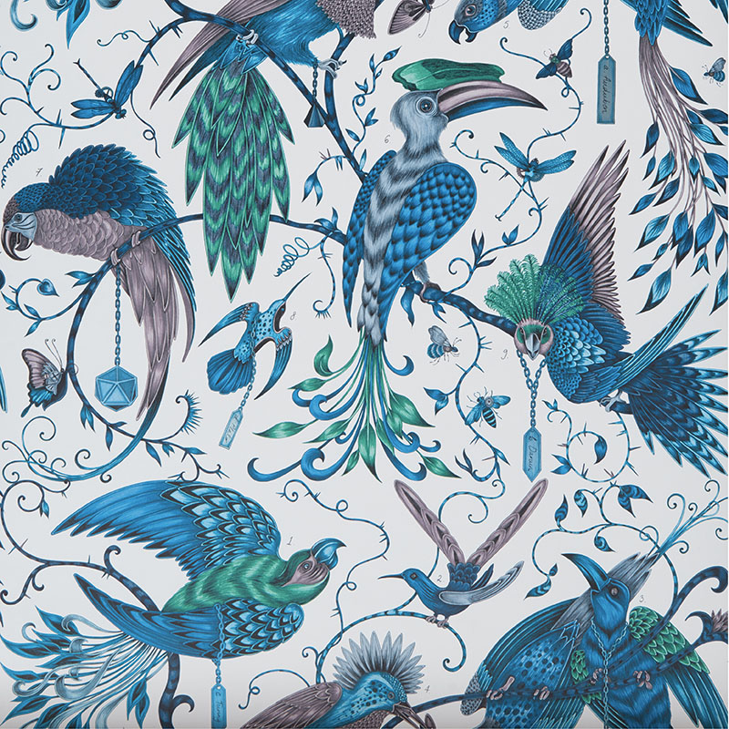 Clarke and Clarke Audubon Jungle Wallpaper 40 Off Samples
