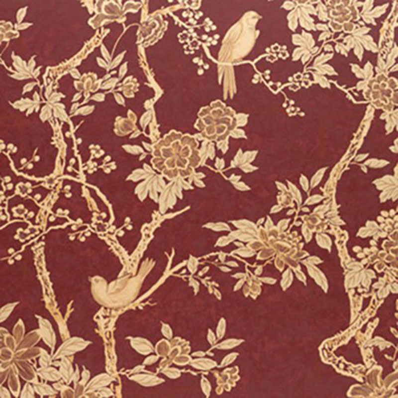 Ralph Lauren Marlowe Floral Garnet Wallpaper 40% Off | Samples