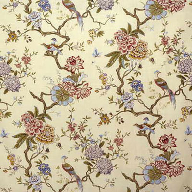 GP and J Baker Oriental Bird Stone - 3 Fabric 40% Off | Samples