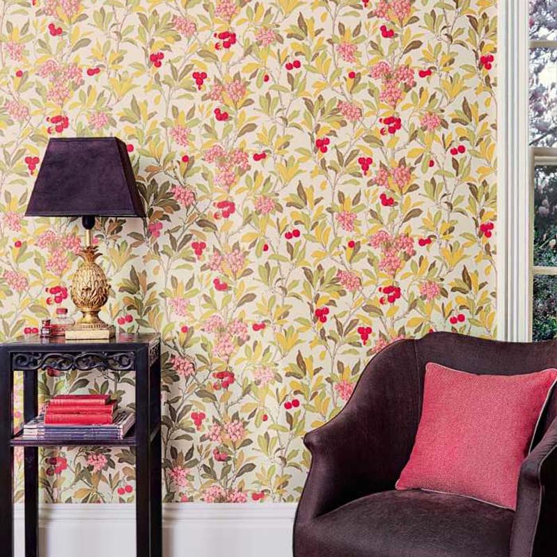 Cole and Son Strawberry Tree Scarlet &amp; Ivory Wallpaper 40