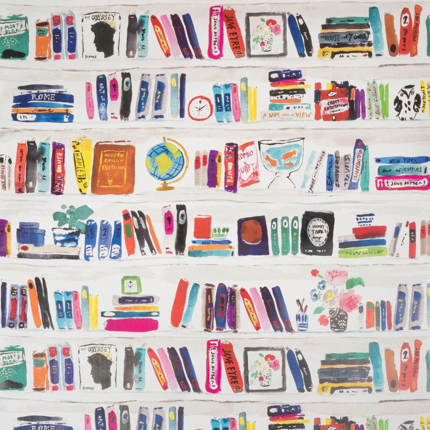 Kravet Design Bella Books Confetti Wallpaper 40% Off | Samples