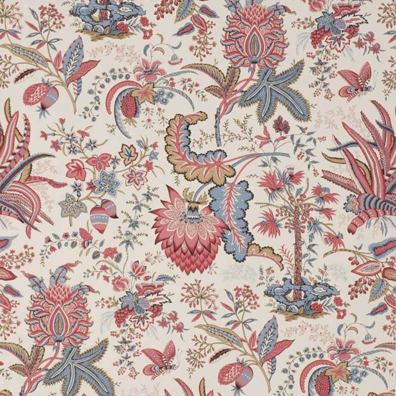 Pierre Frey Marquis De Seignelay Blue Pink Wallpaper 40% Off | Samples