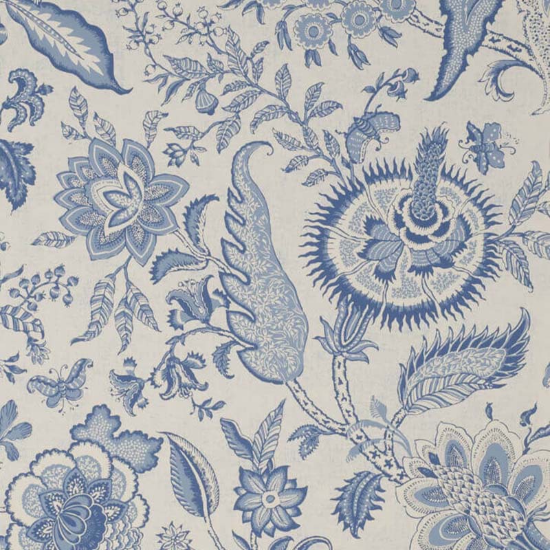 Pierre Frey Septeuil Antique Blue Wallpaper 40% Off | Samples