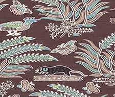 China Seas Malay Batik Brown Fabric 2320-10