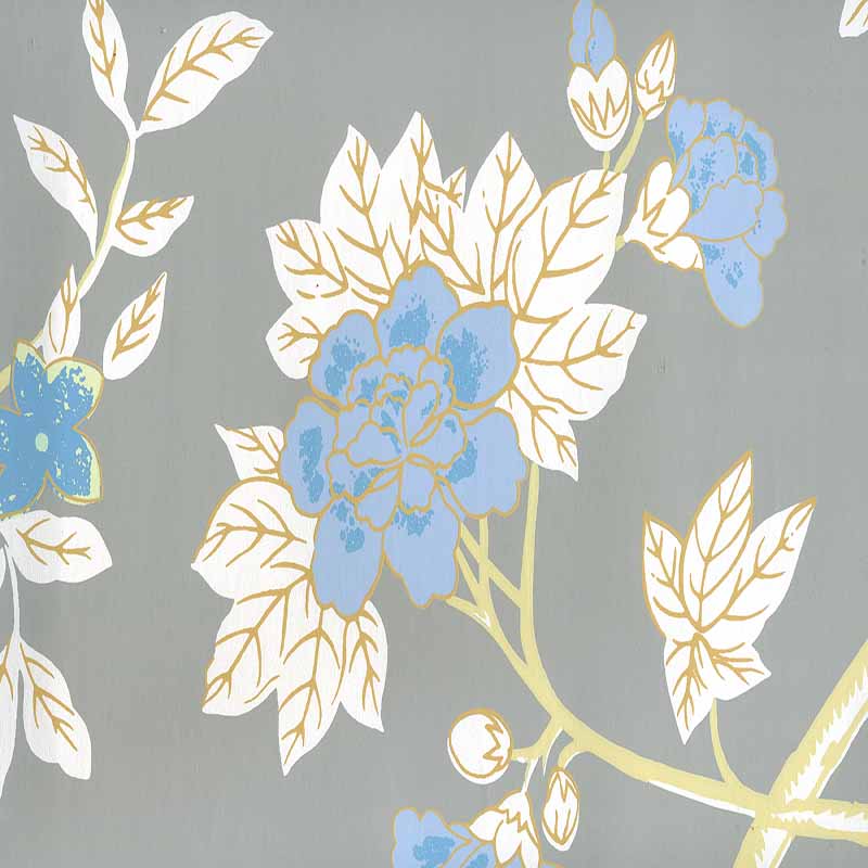 Quadrille Happy Garden Gray Wallpaper 40 Off Samples