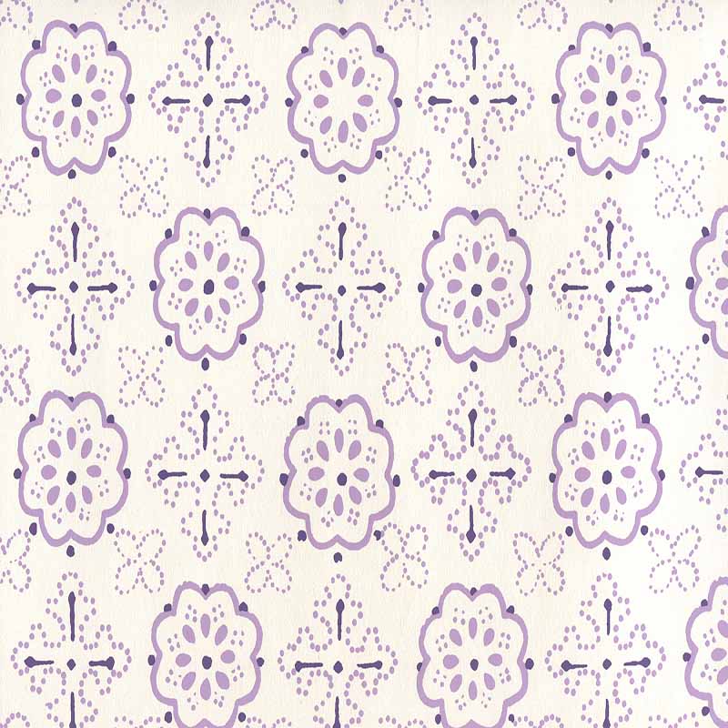 Quadrille Crawford Multi Purples Wallpaper 40 Off Samples