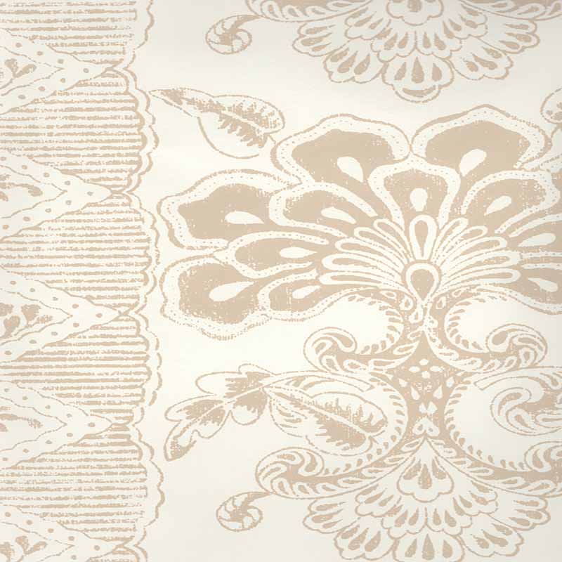 Quadrille Chantilly Stripe Beige Wallpaper 40 Off Samples