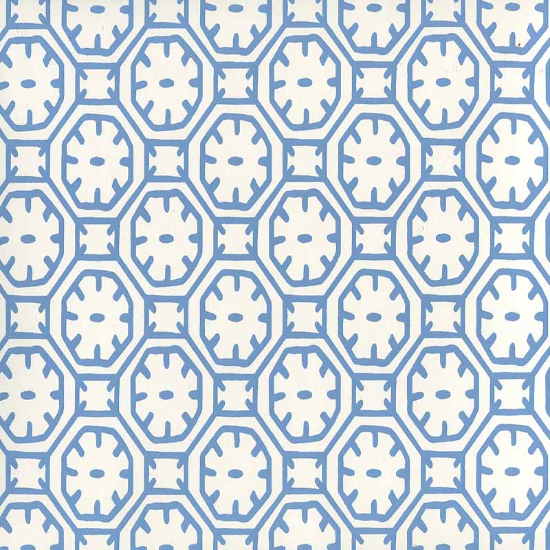 China Seas Ceylon Batik Medium Blue Wallpaper 40% Off 