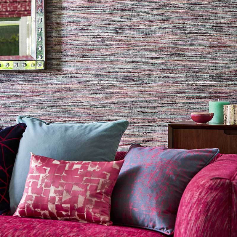 Harlequin Affinity Cerise Teal Wallpaper 40% Off | Samples