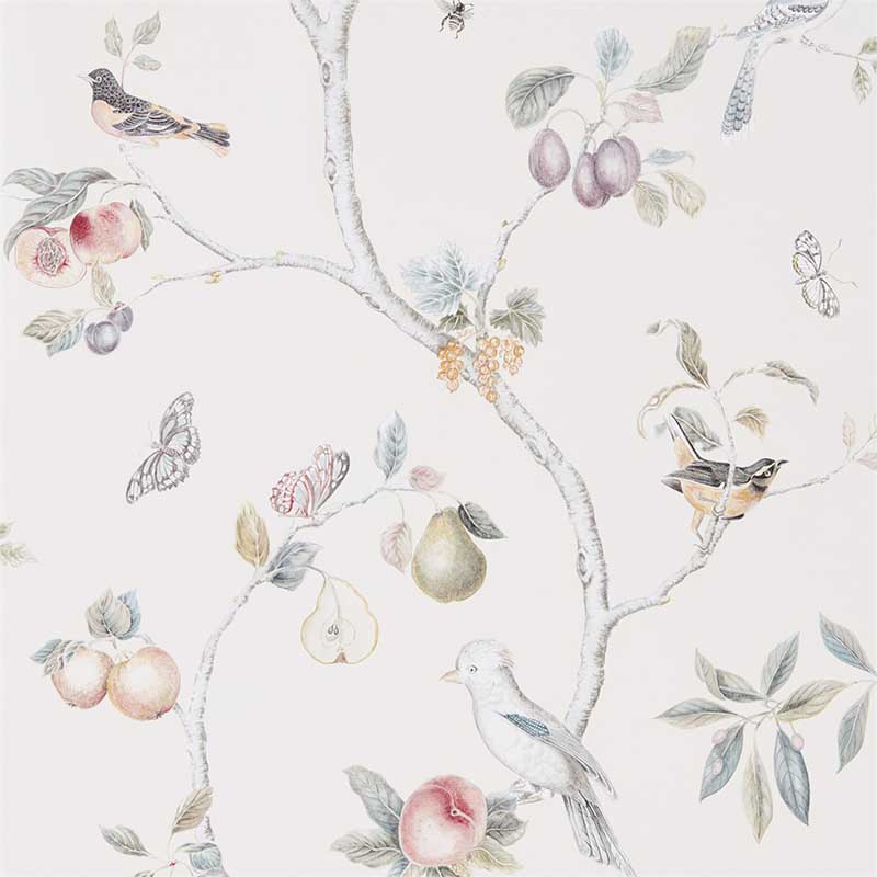 Aviary by Laura Ashley - Natural - Wallpaper : Wallpaper Direct