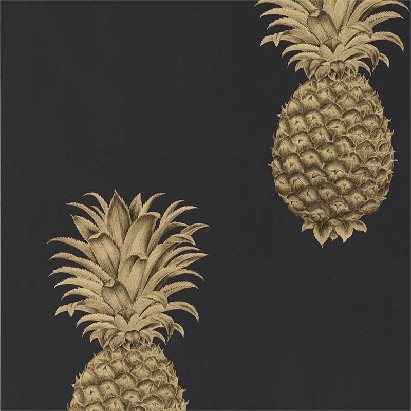 NextWall 30.75 sq. ft. Ebony Pineapple Floral Vinyl Peel and Stick Wallpaper  Roll NW46300 - The Home Depot