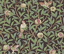 Morris and Co Bird & Pomegranate Blue Sage Wallpaper 40% Off