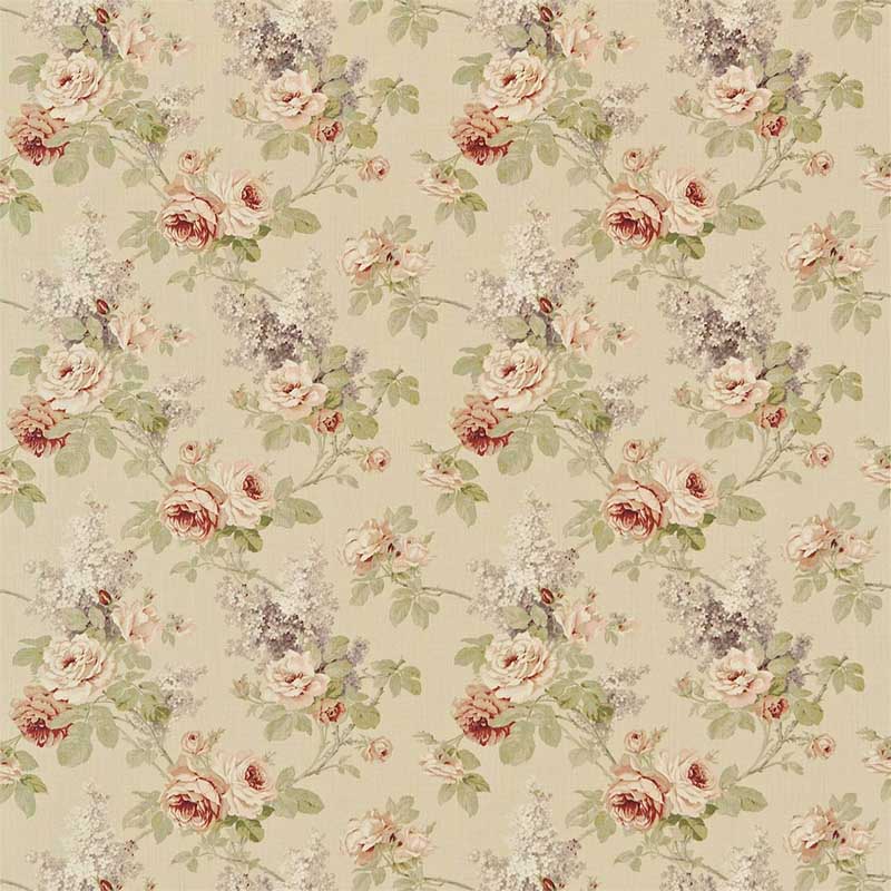 Sanderson Sorilla Biscuit Claret Fabric 40% Off | Samples